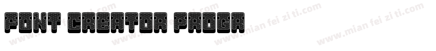 Font Creator Progr字体转换